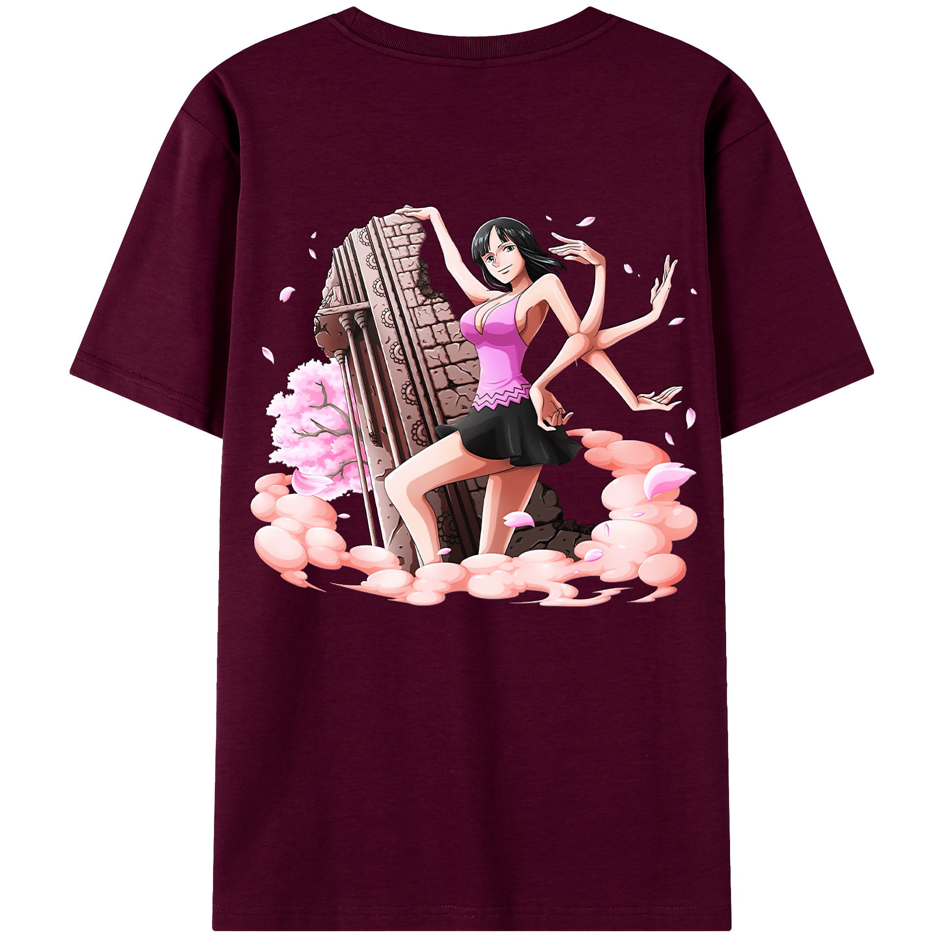 ワンピース ニコ・ロビン ONE PIECE Nico Robin レディース半袖Tシャツ(バックプリント)
